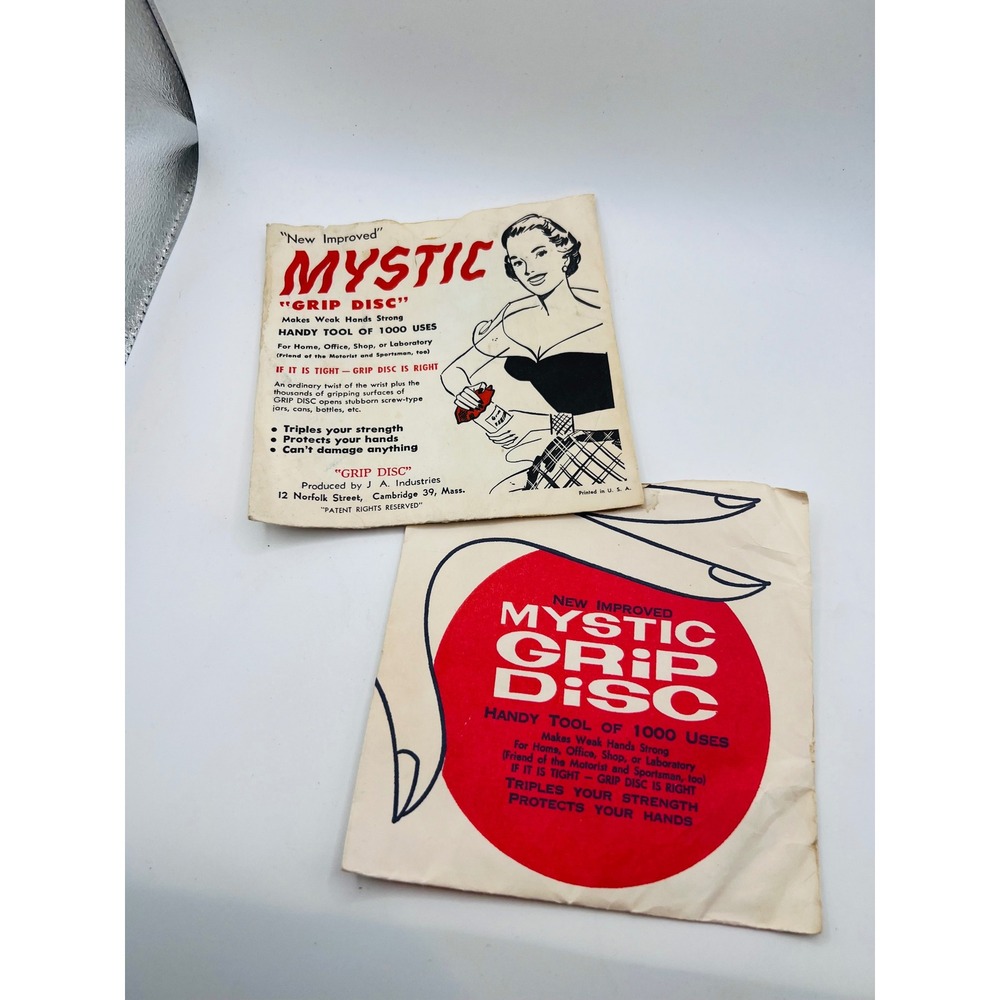 Vintage Mystic Grip Discs Advertising 1950s Northern Illinois Gas Company Lot